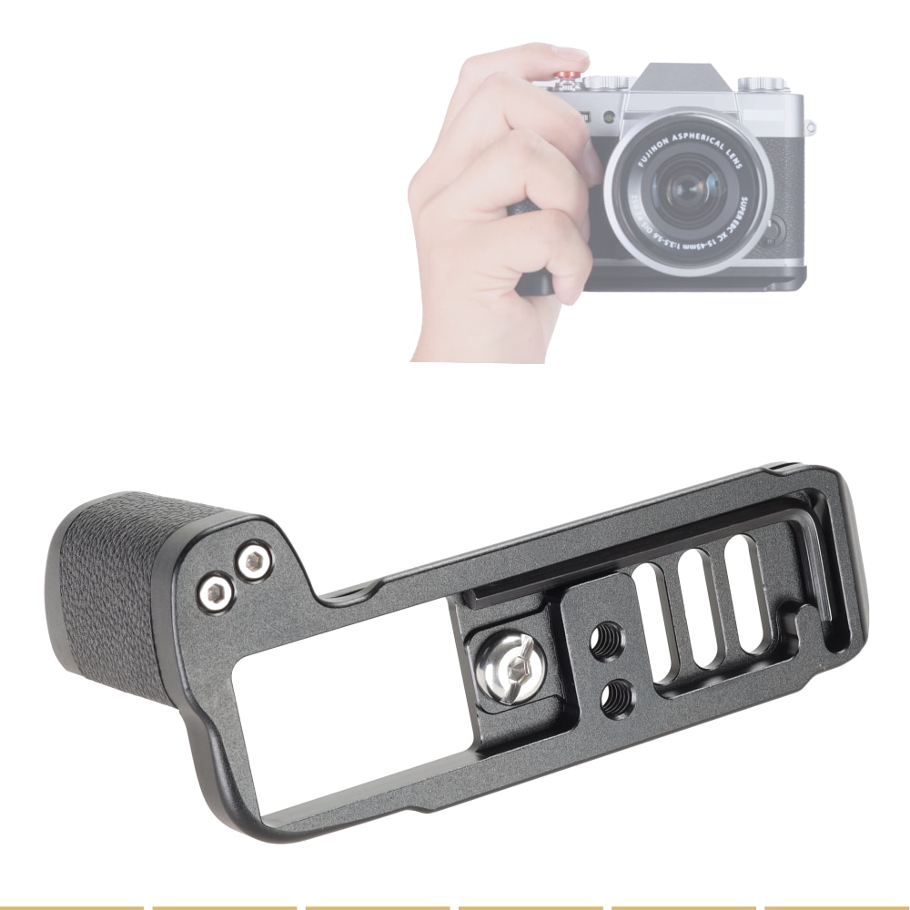 WEPOTO XT30 poignée en métal support à dégagement rapide poignée en cuir compatible avec Fuji XT30 XT20 XT10 remplace la poignée MHG-XT10 (C