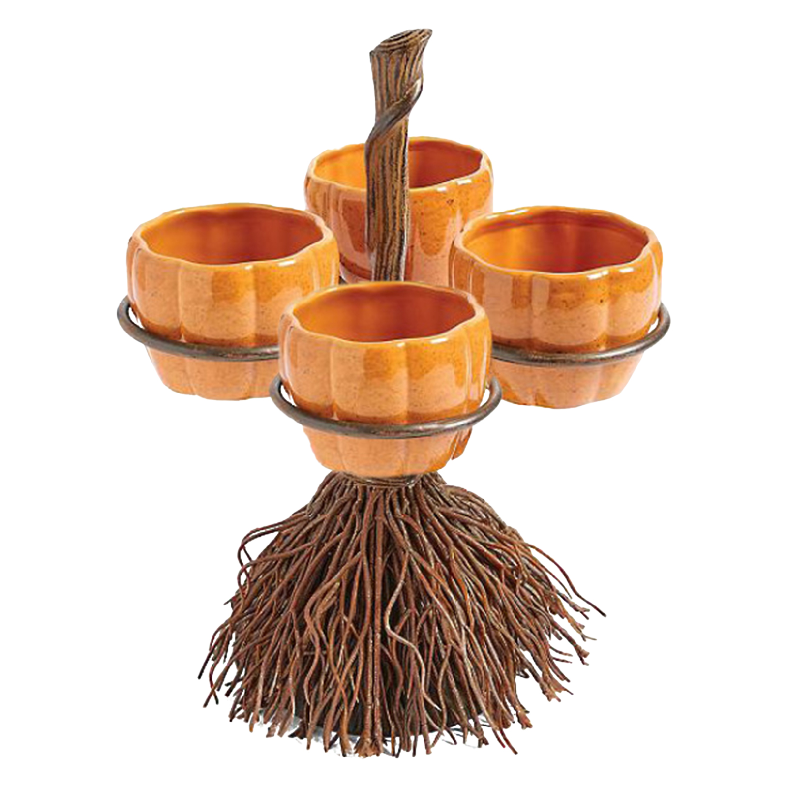 Support à Snack amovible pour Halloween, 3/4/6 bols, décoration de fête, plateau à aliments, ménage, , bonbons, cookies, support de service des aliments: 4 Bowls
