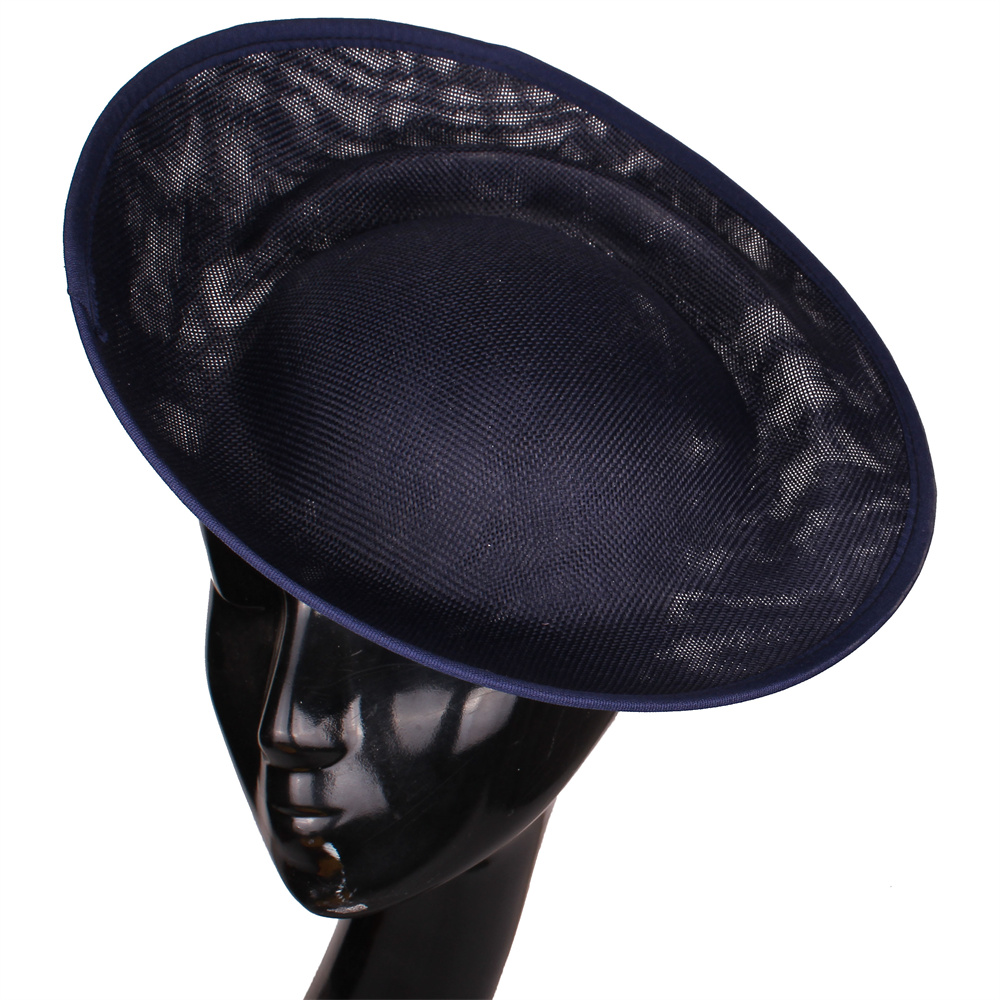 Bride 30CM Round Fascinators Beses Wedding Headdress Ladies Millinery Hat Fascinator DIY Hair Accessories