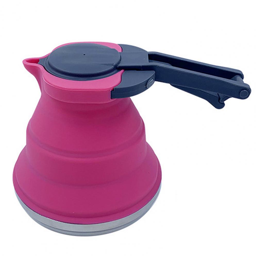 1.5L Outdoor Collapsible Water Boiler Camping Foldable Water Containers Drinking Multifunction Telescopic Storage Water Bottle