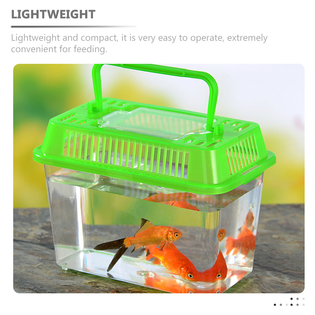 Kunststoff Schildkröte Aquarium Aquarium Gecko Tanks Tiere Hut Welpen Zubehör Spinne Terrarium tragbar