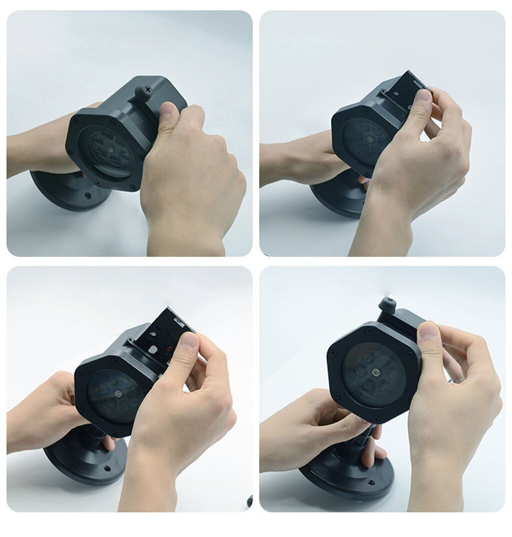 Ouhaobin Ip65 Led Party Geanimeerde Patroon Projector Kerst Halloween 12 Schakelbare Proyector De Uso Doméstico