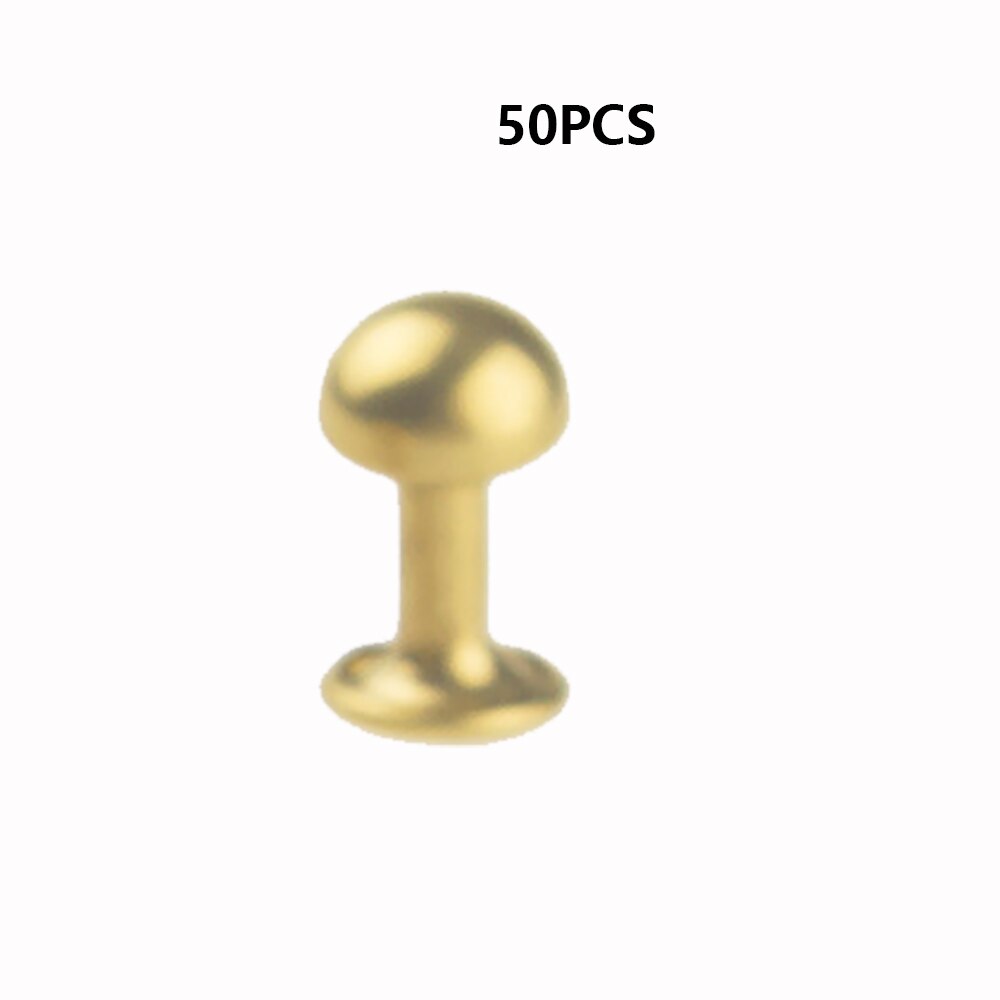 50 pcs Double Rivet Leathercraft Sewing Accessories DIY Leather Hanfcraft Tool Accessory: 5