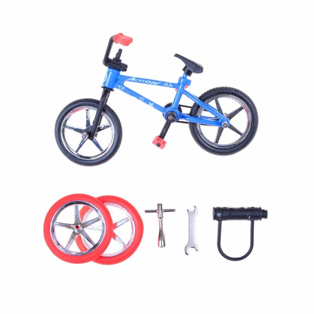 Legering Mini Vinger Fietsen Creatieve Game Bmx Bike Speelgoed Fixie Met Spare Kleur Randmonly