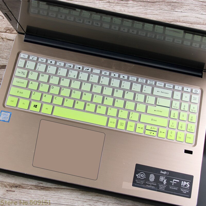 15.6 inch Laptop Keyboard Skin Cover For Acer aspire 5 A515-45 A515-45g A515-45S A515-43 A515-44G A515-54G A515-55G a515-56g: Gradualgreen
