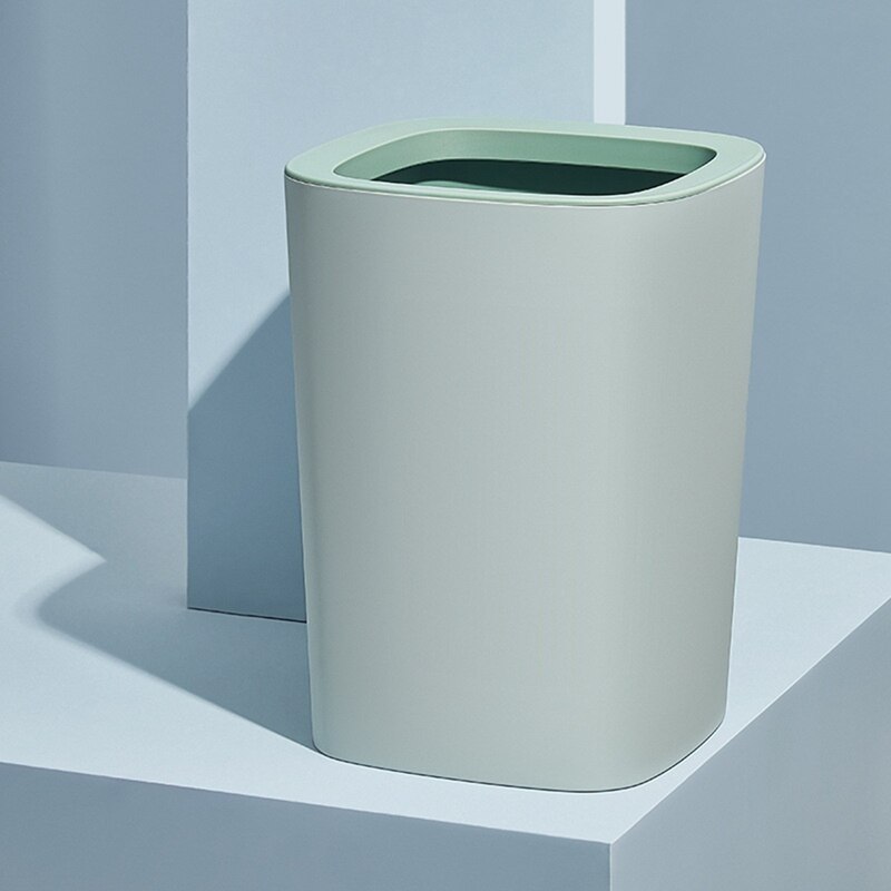 Poubelle en plastique pour salle de bain, corbeille pour chambre à coucher, corbeille pour papier, corbeille pour la maison, la cuisine, les toilettes et le bureau