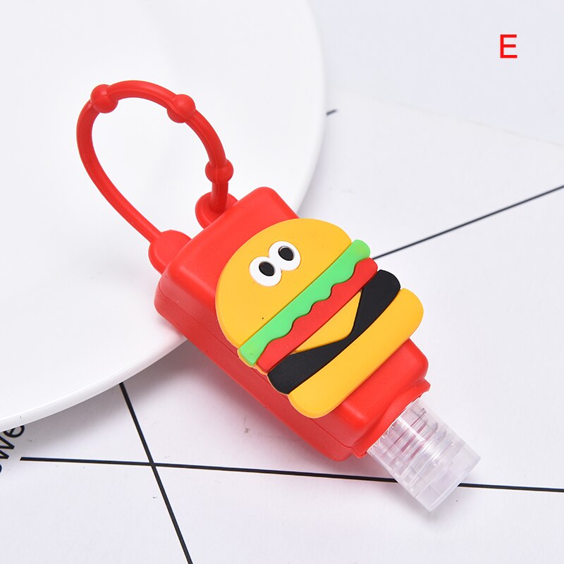 Fruit Mini Hand Sanitizer Holder Travel Portable Safe Gel Holder Hangable Liquid Soap Dispenser Containers: E
