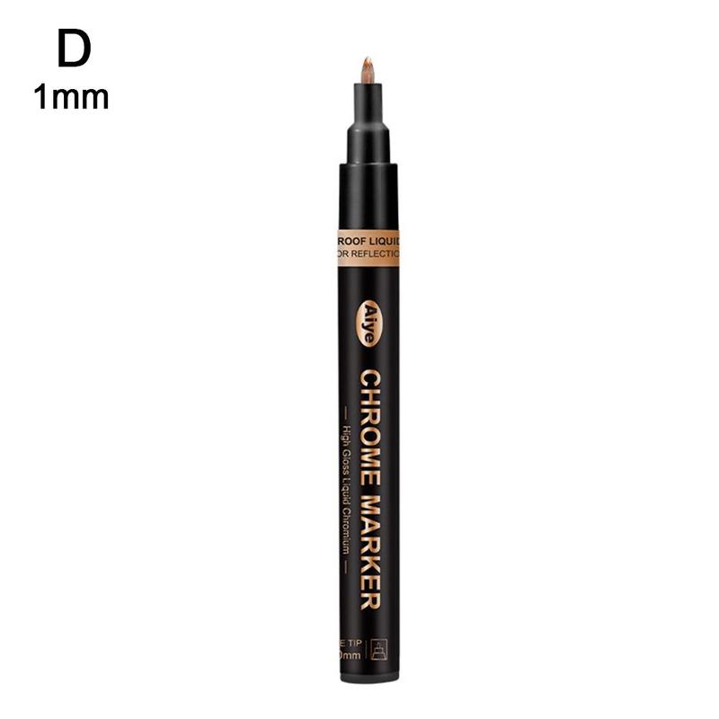 DIY Spiegel Marker Farbe Stift Flüssige Chrom beenden metallisch Kunsthandwerk Stift Zubehör Spiegel Reflektierende Stift Kunst Liefert Für Q6W0: 1mm Kupfer