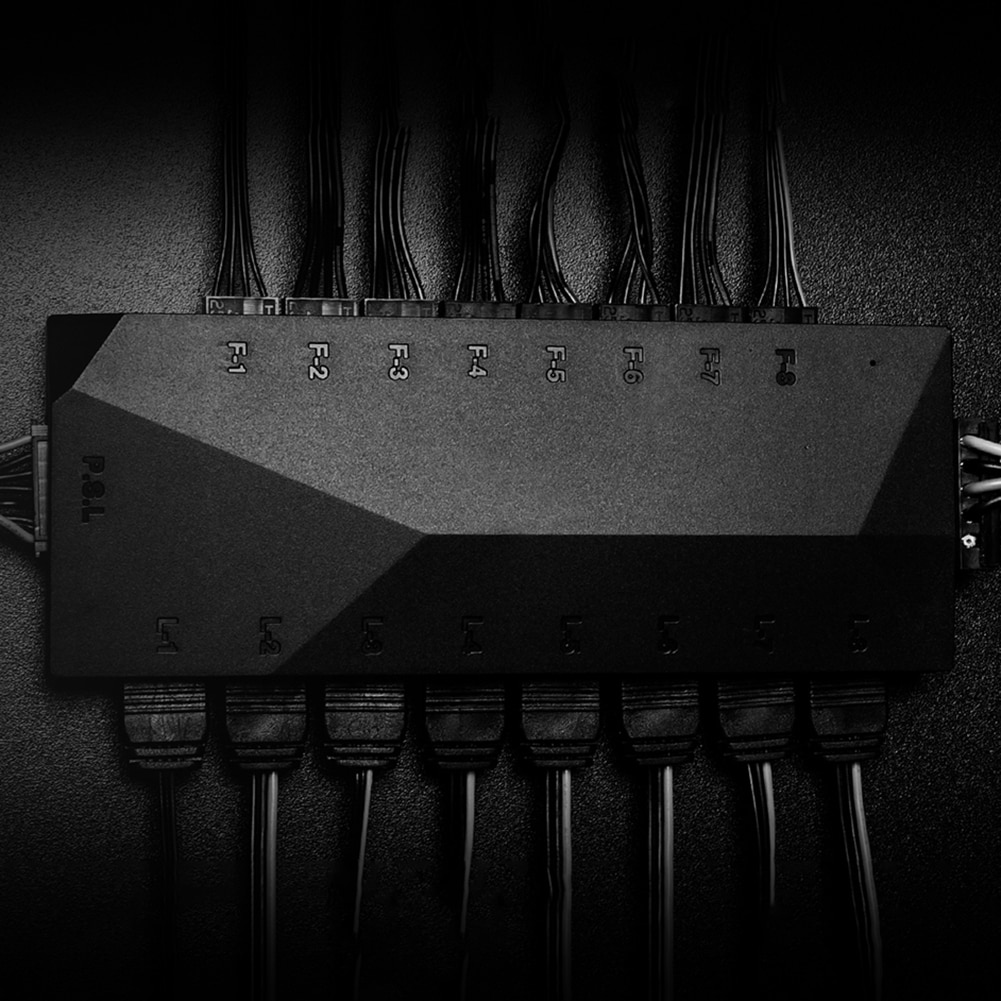 5V 3 Pin Argb Splitter Hub Pwm Fan Controller Sata Aangedreven Pwm Argb Signaal Input Kabel Hub