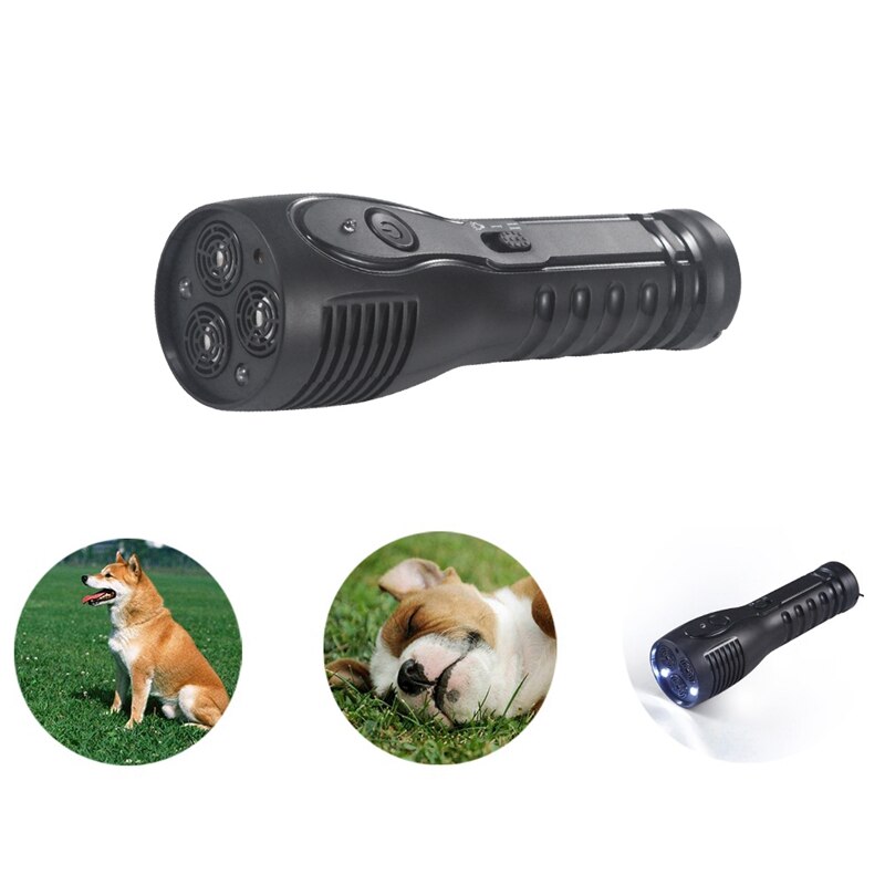 Handheld Hond Ultrasone Trainer Met Zaklamp Functie Multifunctionele Hond Repellent Apparaat Hond Training Apparaat 1