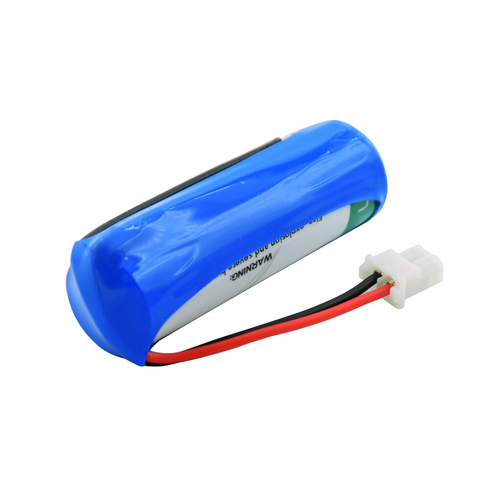 1 st 3.6v 14500 2000 mah li-socl 2 14500 batterier med anslutningskontakt för mac-datorer plc elmätare gas vattenmätare