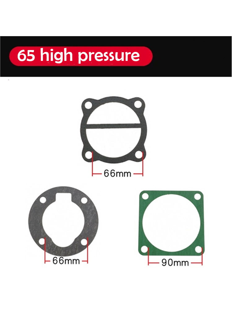 1 set/3pcs Paper Pad Clip Steel Sheet Air Compressor Cylinder Head Base Valve Plate Sealing Gasket Washers: Khaki
