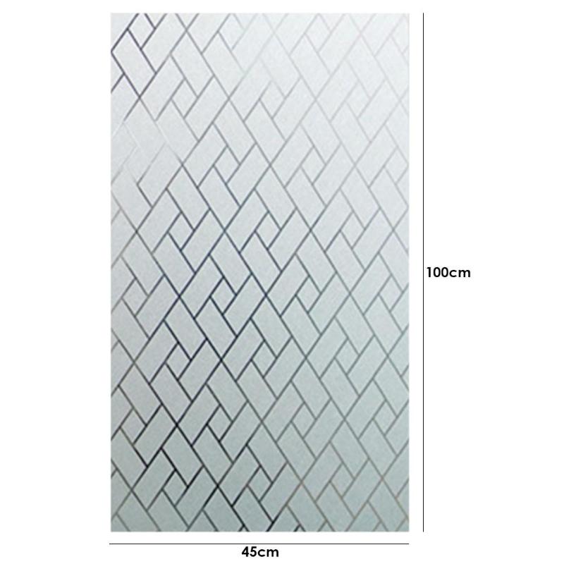 Frosted Glass Wall Sticker Static 3D Self-adhesive Window Cellophane Frosted Balcony Sunscreen Film Film for Kitchen Decoration: A