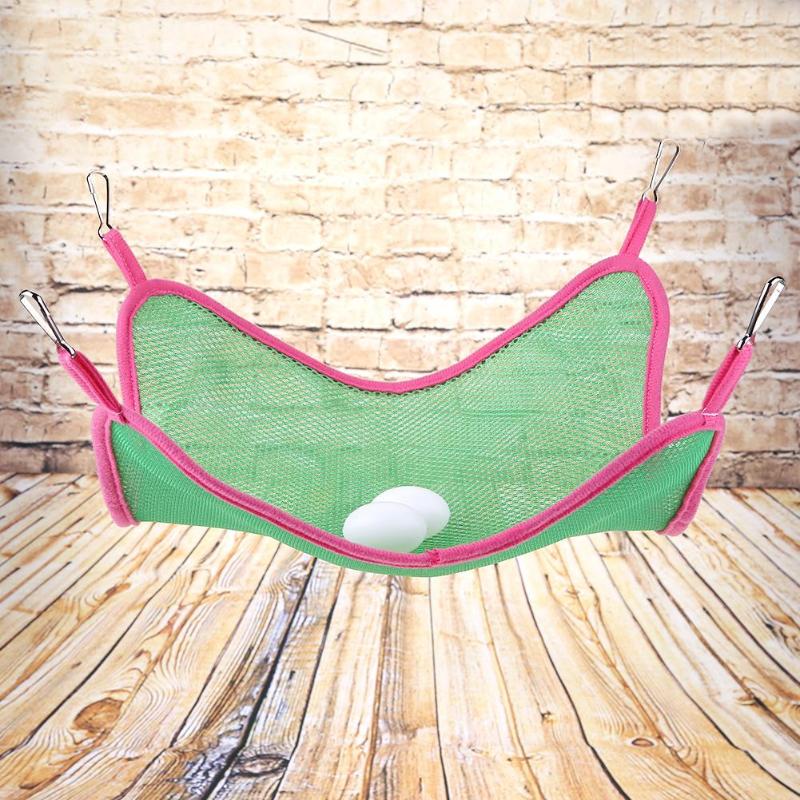 Hamaca de Mascota, manta colgante para verano, hamaca para hámster, tela de malla de sándwich transpirable, hamaca para gato doméstico, columpio colgante
