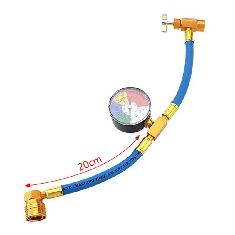 Balight 1 kpl  r134a latausletku latausmittari sovitin kylmäaine ilmastointilaite mittaus auton putki