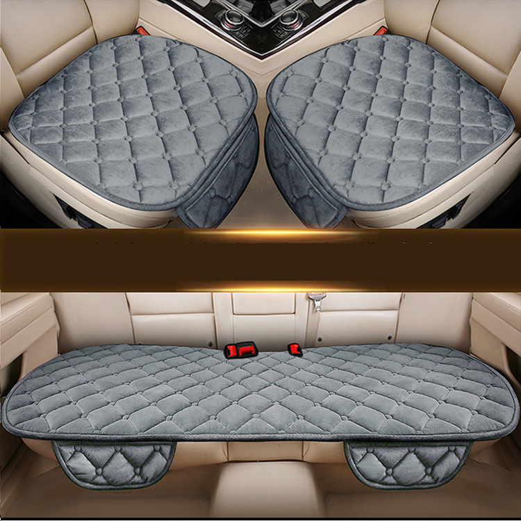 Housse de siège de voiture avant/arrière en lin/lin, coussin de protection, noir/rouge/Beige/gris/café/marron pour Seat Ibiza X1 X45: Peach blossom