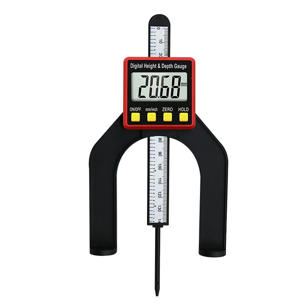 Digital 80mm Depth Gauge Woodworking 2 In 1 Height Measurement Tool for Setting Rebates Grooves Woodworking Measuring Tools: Default Title