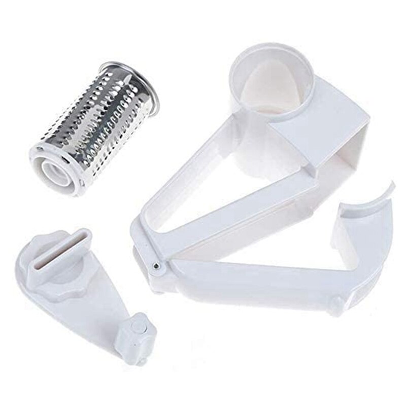 Rotary Cheese Graters, Manual Handheld Cheese Cutter with Stainless Steel Drum