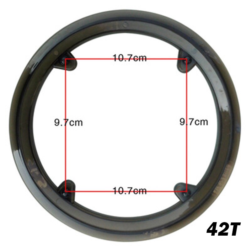 MTB 42T- 44 -46T-48T-52T Kunststoff Kette Rad Abdeckung Kette Schutz ring Kurbel Griff Universal Schützen Kappe Kurbel Platte: 42T