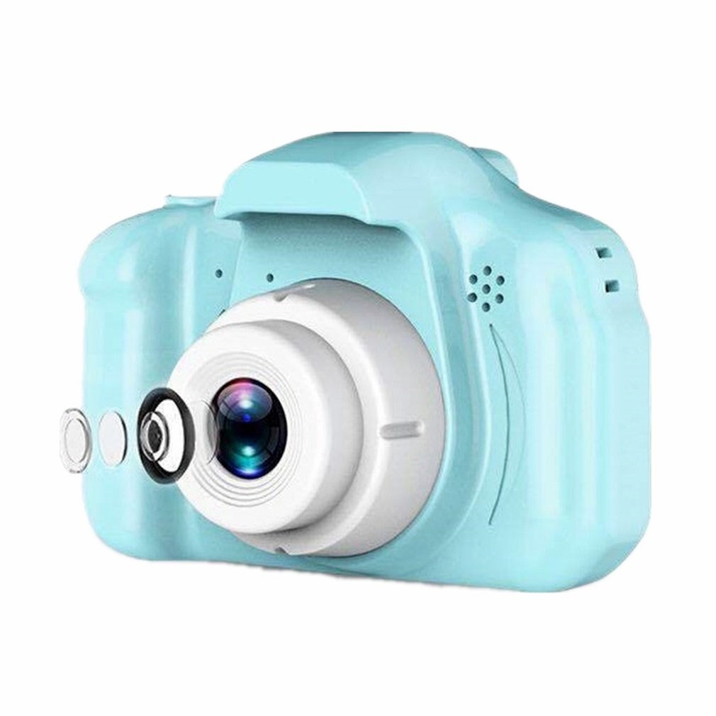 1080P HD Screen Children's Digital Camera with 8g Memory Card Photo Video Cute Camera Multifunctional Children Mini Camera: White