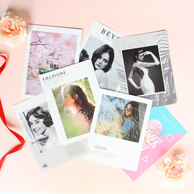 Magazine Cover Dubbelzijdig Card 20*27Cm Winkel Fotografische Prop Ins Kaart Kaart Papier Filmen Achtergrond Papier