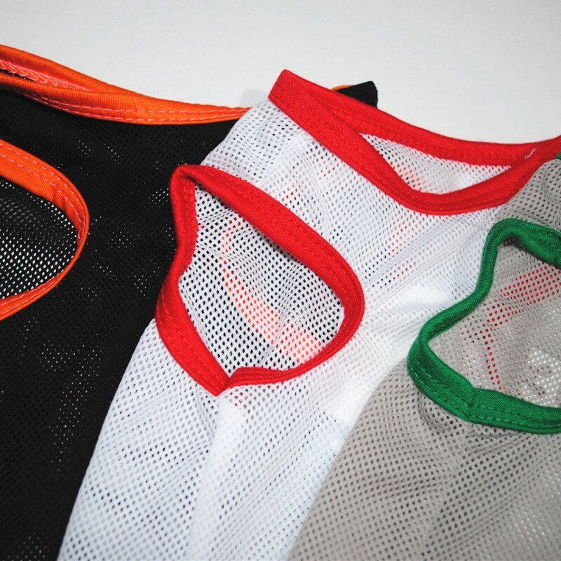 Small Dog Shirts Outdoor Sun Sunscreen Light Polyester Breathable Grid Dog Vests Love Clothes For Puppy Teddy Chihuahua#G