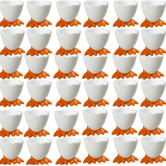 Egg Holder Cute Egg Cup Holder Egg Opener Separator Kitchen Tools Accessories Kitchen Supplies Boiled Eggs Container: 40 Egg Cups Holder