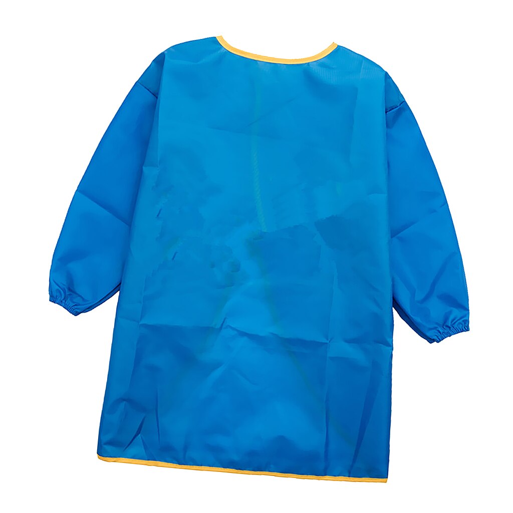 Tablier à manches longues pour enfants, Smock, école de cuisine, peinture, dessin artisanal: Blue