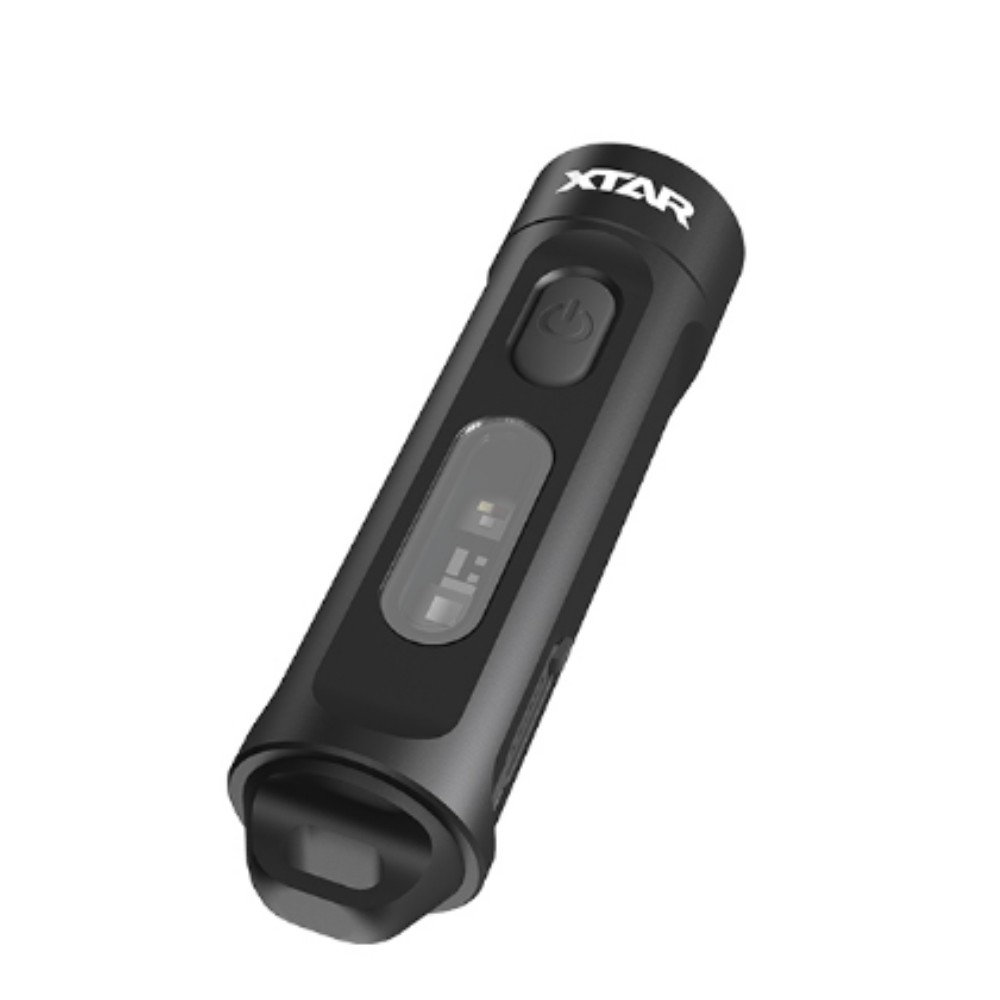 XTAR – Mini lampe de poche à lumière LED, porte-clés T1, torche ultraviolette, entrée de Type C, noire, détecteur d&#39;urine, pour le Camping