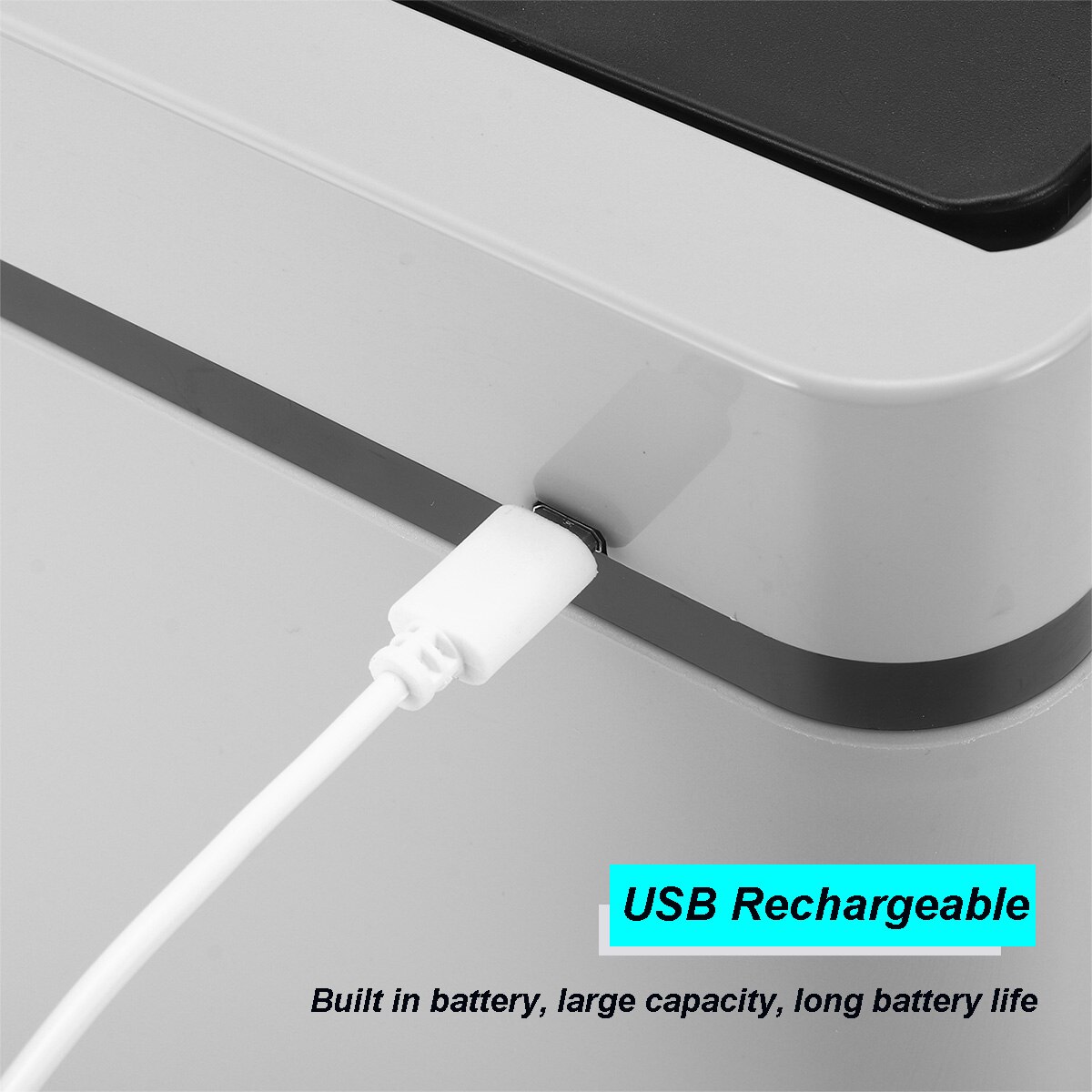 13L Induction Trash Can Automatic Touchless Infrared Intelligent Motion Sensor Waste Bin USB Rechargeable Household Trash Can