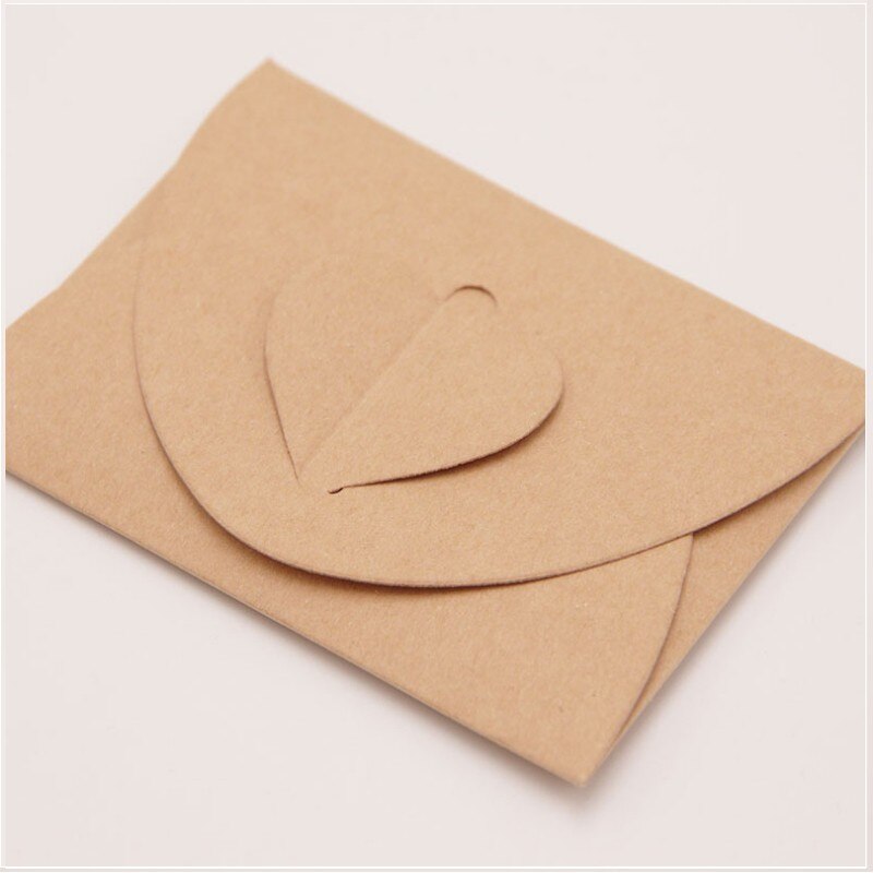 100PCS per pcs Kraft paper invitations wedding envelopes decoration stationery