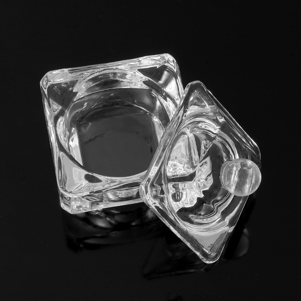 1Pcs Multi-styles Acrylic Powder Liquid Crystal Glass Dappen Dish Lid Bowl Cup Holder Manicure Equipment Nail Art Tool