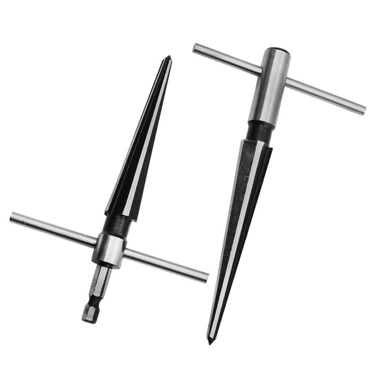 Alésoir conique à tige ronde de 5 à 16mm, outil pour le travail du bois, trou de chanfrein de 3 à 13mm, perçage extensible pour planche de bois, version améliorée 2025