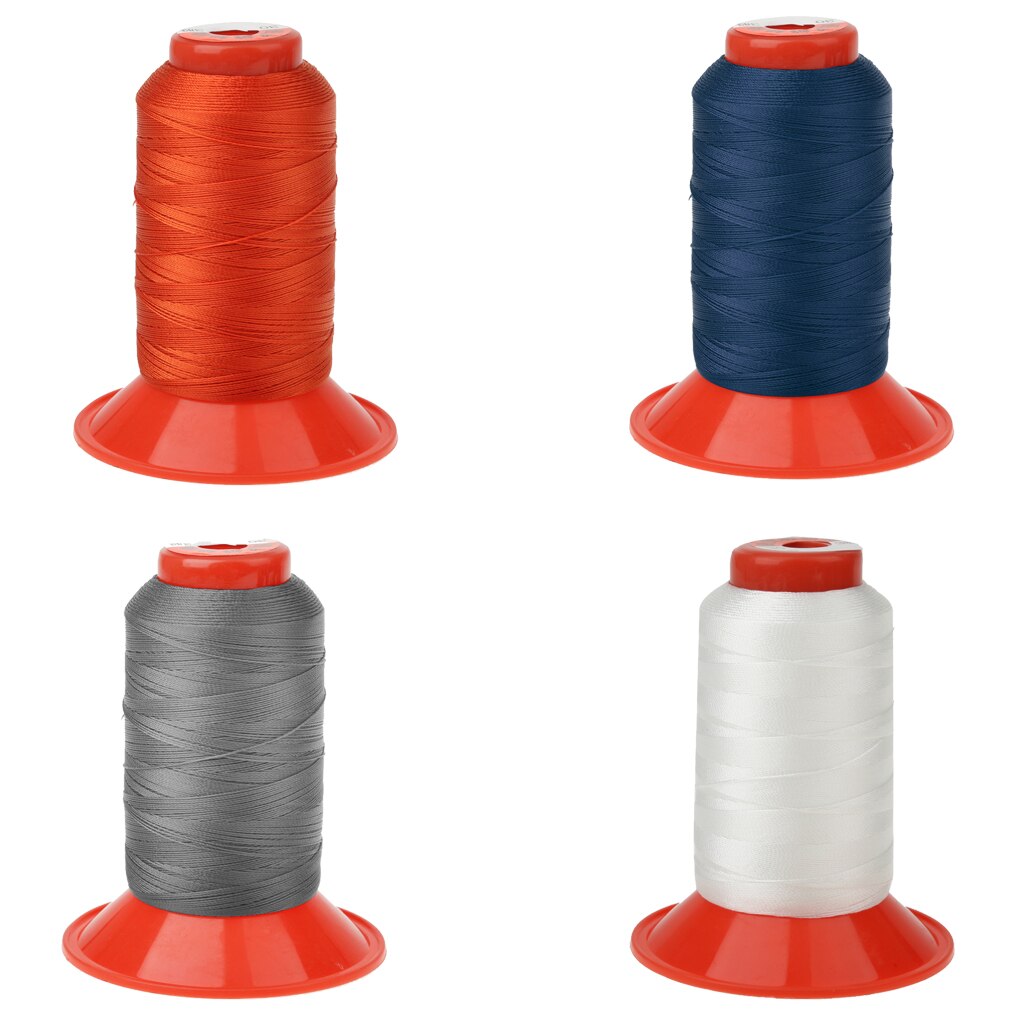 4 stk bundet nylon sytråd heavy duty til udendørs, lædertaske kanvas, polstring , 500 meter