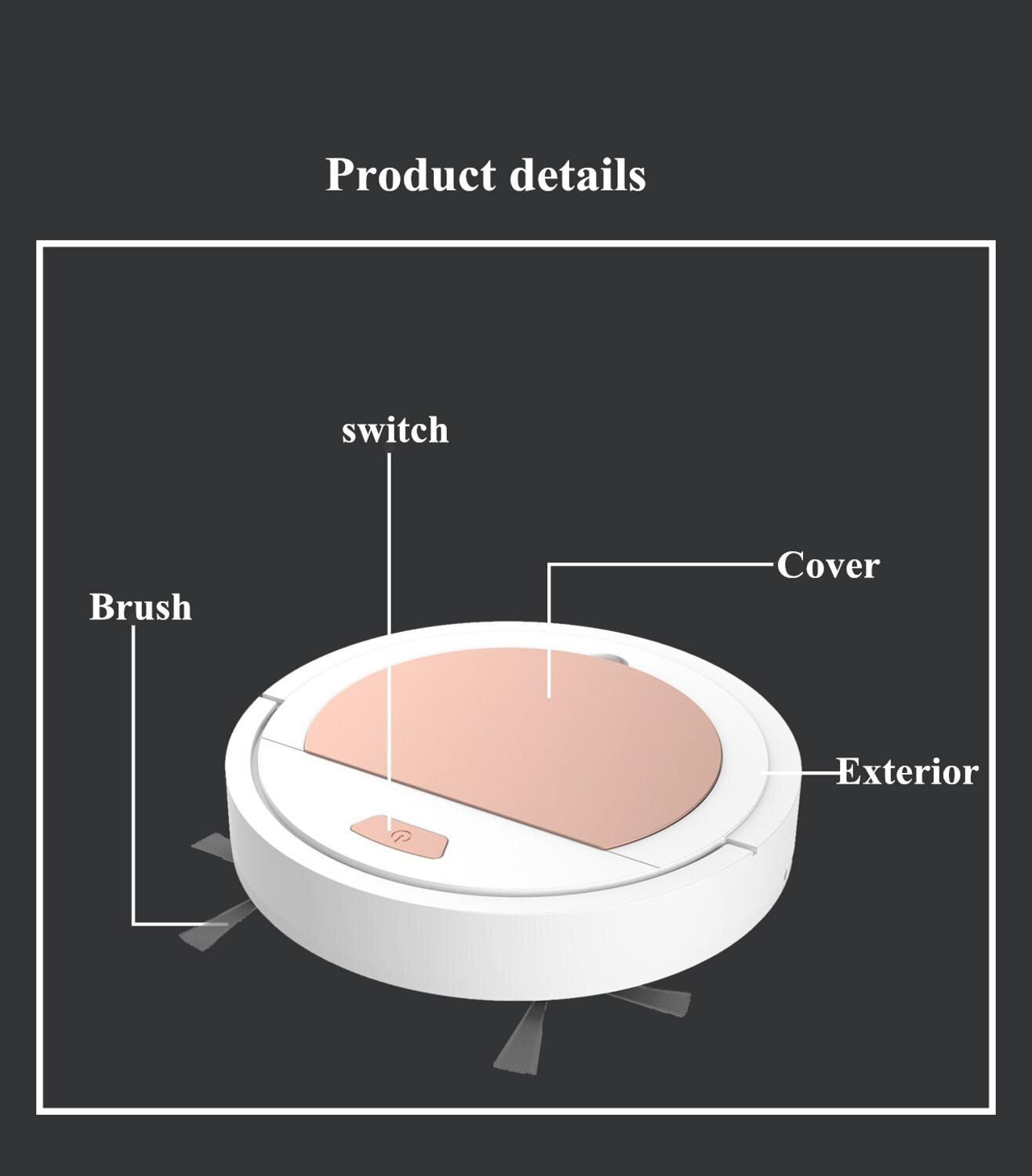 1800Pa Automatic Multifunctional Robot Vacuum Cleaner Rechargeable Smart Sweeping Robot Dry Wet Sweeping Vacuum Cleaner Home