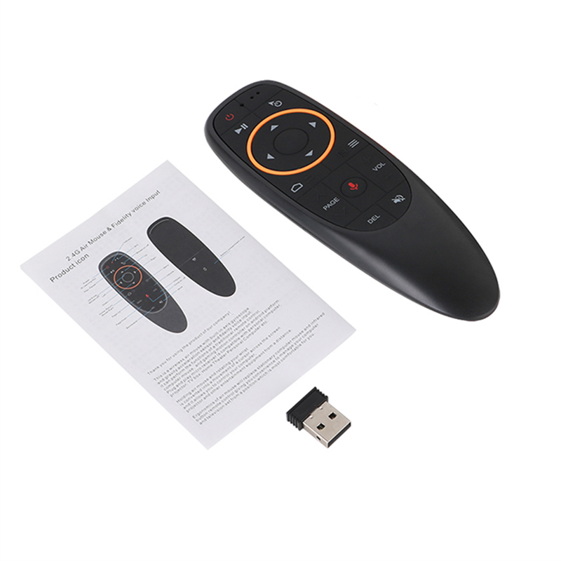 G10s odpowiednio zaplanować podróż Air Mouse bezprzewodowy 2.4GHz Mini Gyro pilot zdalnego sterowania dla Tv Box z androidem z funkcją sterowania głosem dla Gyro Sensing gry