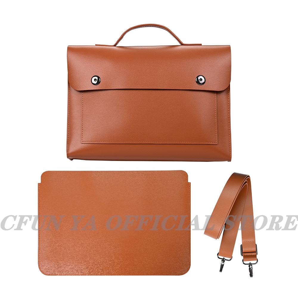 CFUN YA PU Leather Laptop Bags For Women 13 14 inc... – Vicedeal
