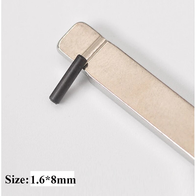 100Pcs/200Pcs 1.6Mm Pin Voor Keydiy Vvdi Auto Sleutelblad Vaststelling Pin Bolt Autosleutel Embryo klink Afstandsbediening Sleutelblad Met Sterke Ijzeren Pin