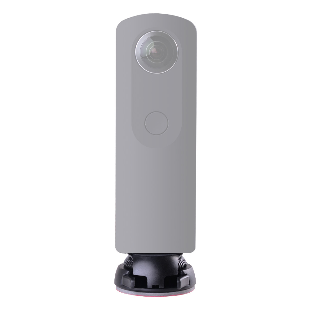 Snelsluiting mount houder met gesp + platte gebogen base plakband voor samsung gear 360 camera voor ricoh theta s/sc/m15