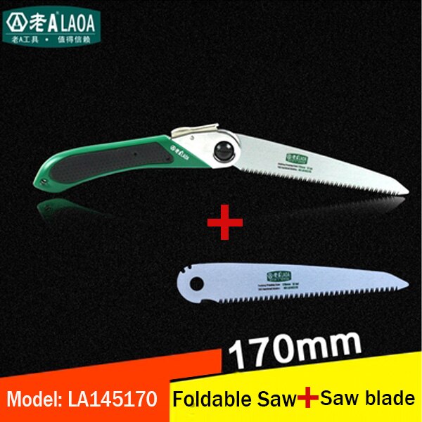 LAOA 170mm/210mm Vouwen Zag SK5 Tuin Snoeien Handzaag Draagbare Outdoor Shear Gereedschap Sharp Saw: 170mm Saw and Blade