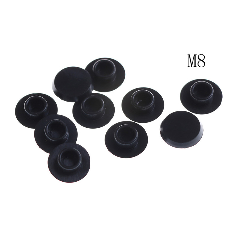 10PCS M5-12 Praktische Schwarze Innensechskant-Abdeckkappen Befestigungselemente Schrauben Inbusschraube Schraube Mutter Rundkopfschutz: Rot