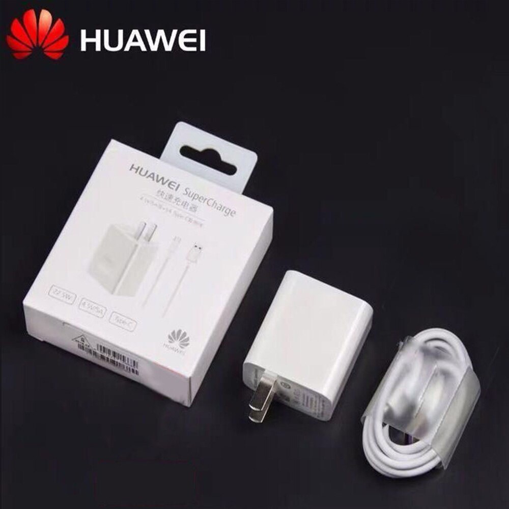 HUAWEI P30 Lite SuperCharge Fast Charger 5A Type C USB Cable For P9 P10 P20 Plus Mate 9 10 20 Pro 20X Honor 10 20 V20 V10: US Charger and Cable