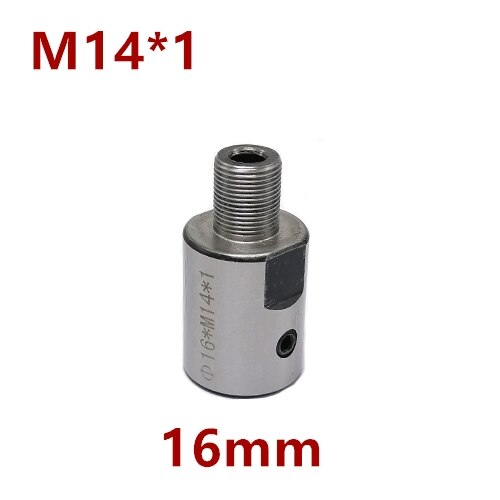 8/10/12/14/15/16/19mm M14 Adapter M14 * 1 Anschluss Stange Anschluss Buchse Für holzzange Drehmaschine Bank Mühle DIY M14 Adapter: 16mm