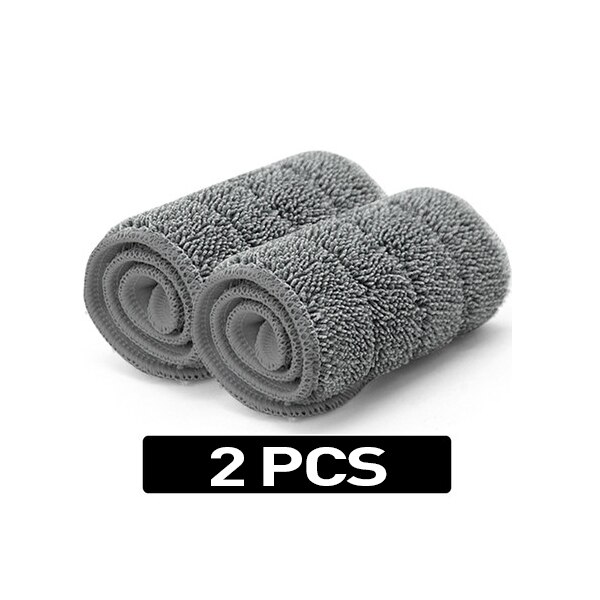 East Microfiber Mop Cloth Refill for 60CM Flat Mop Aluminum Plate Adhesive Replacement Cloth ES1871: 2pcs
