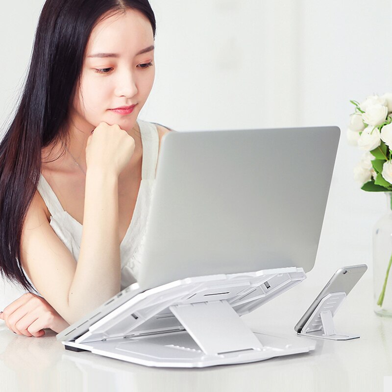 Adjustable Laptop Stand Computer Desk Tablet Notebook Holder Bracket Standing Desk Accessories DU55