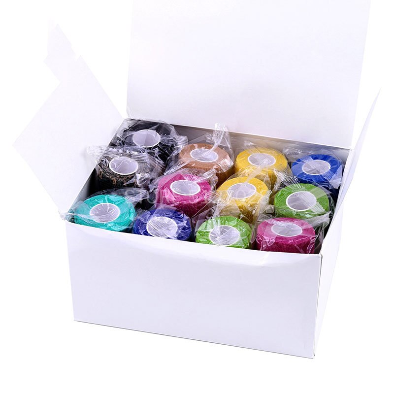 Bandage élastique auto-adhésif, accessoires de tatouage, 10 pièces, coude de 5cm de large, bandes de poignée pour les ongles, enveloppe de Protection pour le Sport