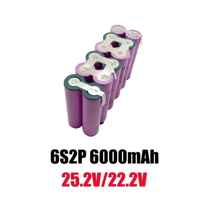 5S2P 3S1P 5S3P 4S1P 5S1P 6S1 6S2P18650 3,7 V 8,4 V 12,6 V 16,8 V 21V 18V 25,2 V batería de herramienta de taladro eléctrico: Rosa