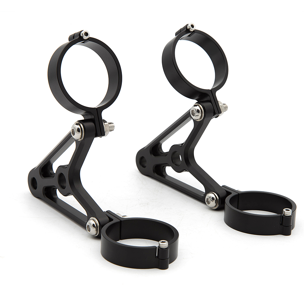 Universal Motorcycle Headlight Mount Bracket Headlamp Holder Clamp Adjustable 40MM 41MM 48MM 50MM 51MM