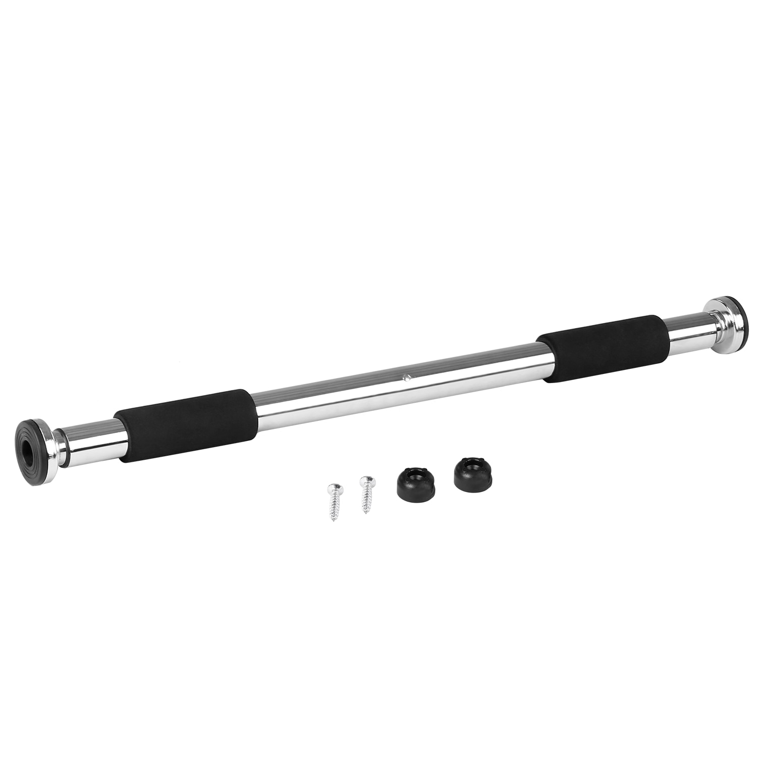 Acero cromado 350LB rodamiento puerta tire hacia arriba barra Fitness puerta hacia arriba barbilla Horizontal casa gimnasio ejercicio equipo de entrenamiento