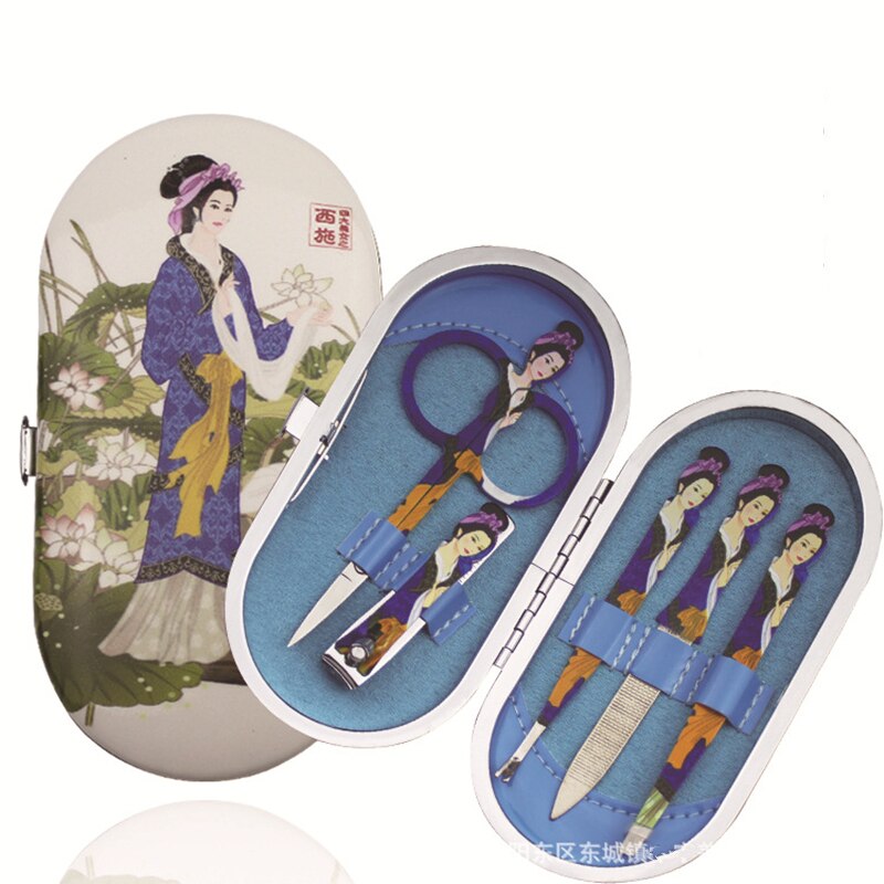 5- delige set nagels, kunst wenkbrauwen schaartje neustrimmer manicure make-up tools schaartje nagelknipper nagelriemknipper manicureset